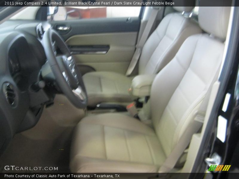 Brilliant Black Crystal Pearl / Dark Slate Gray/Light Pebble Beige 2011 Jeep Compass 2.4 Limited