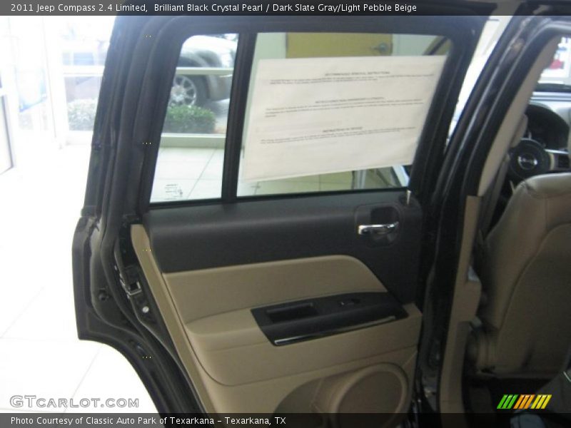 Brilliant Black Crystal Pearl / Dark Slate Gray/Light Pebble Beige 2011 Jeep Compass 2.4 Limited