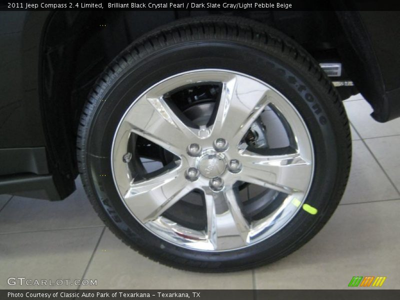 Brilliant Black Crystal Pearl / Dark Slate Gray/Light Pebble Beige 2011 Jeep Compass 2.4 Limited