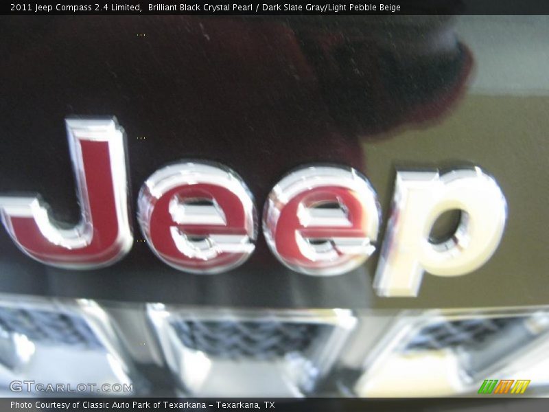 Brilliant Black Crystal Pearl / Dark Slate Gray/Light Pebble Beige 2011 Jeep Compass 2.4 Limited