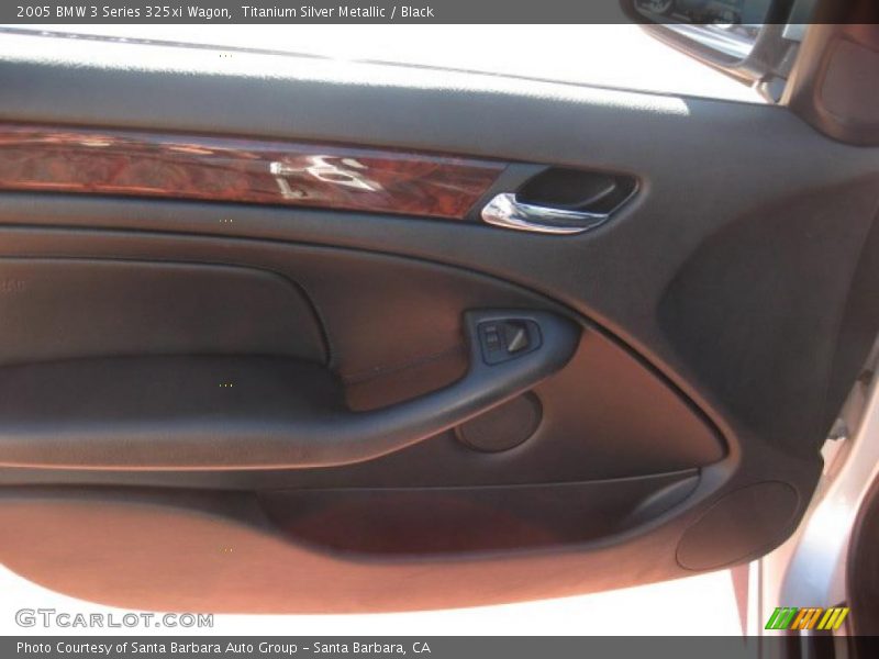 Titanium Silver Metallic / Black 2005 BMW 3 Series 325xi Wagon