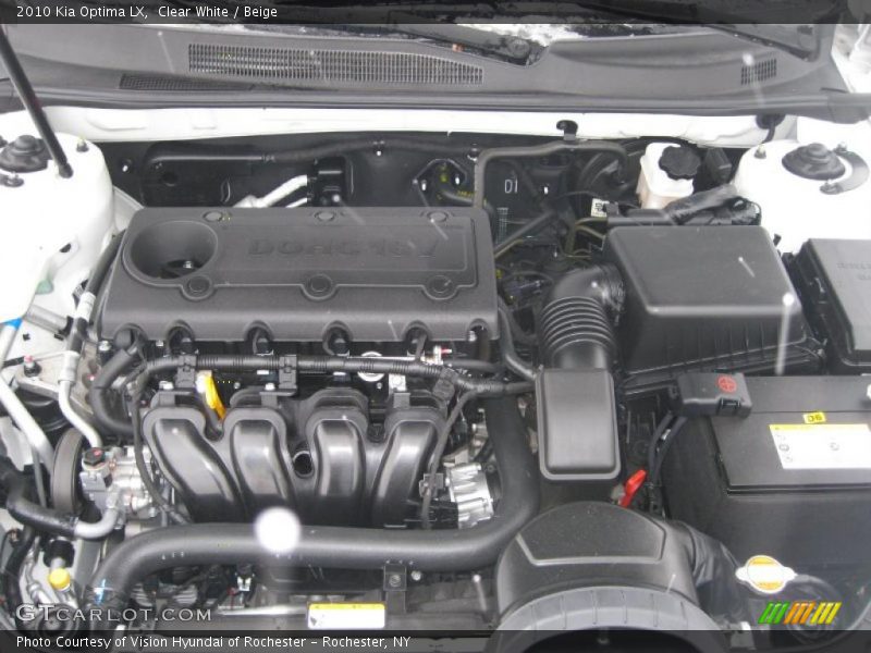 Clear White / Beige 2010 Kia Optima LX