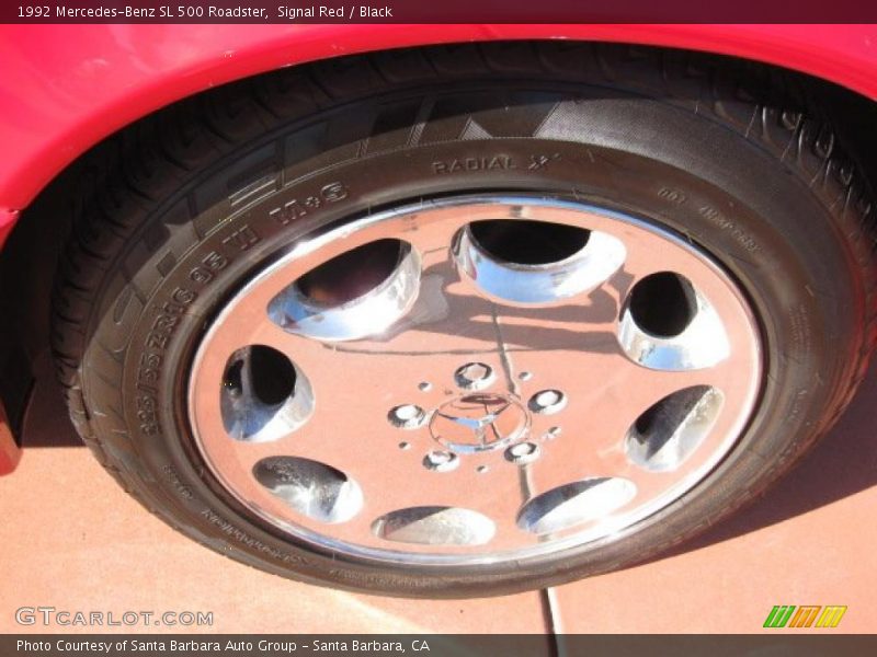 Signal Red / Black 1992 Mercedes-Benz SL 500 Roadster