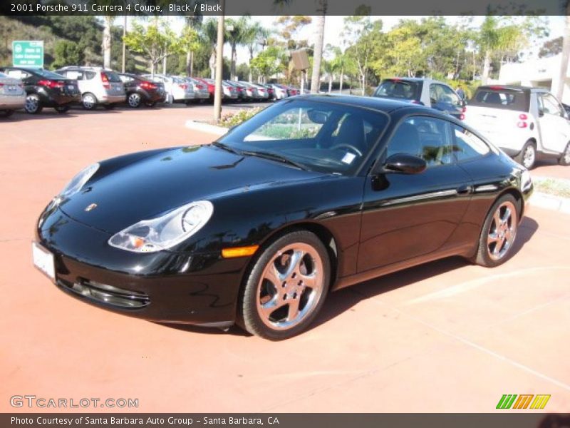 Black / Black 2001 Porsche 911 Carrera 4 Coupe