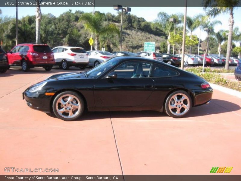 Black / Black 2001 Porsche 911 Carrera 4 Coupe