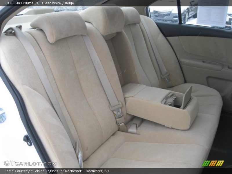 Clear White / Beige 2010 Kia Optima LX