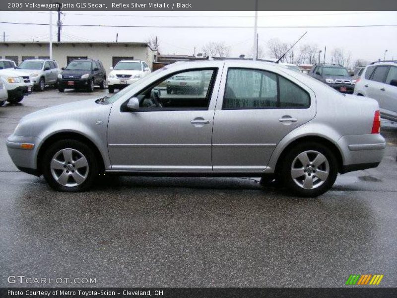 Reflex Silver Metallic / Black 2005 Volkswagen Jetta GLS Sedan