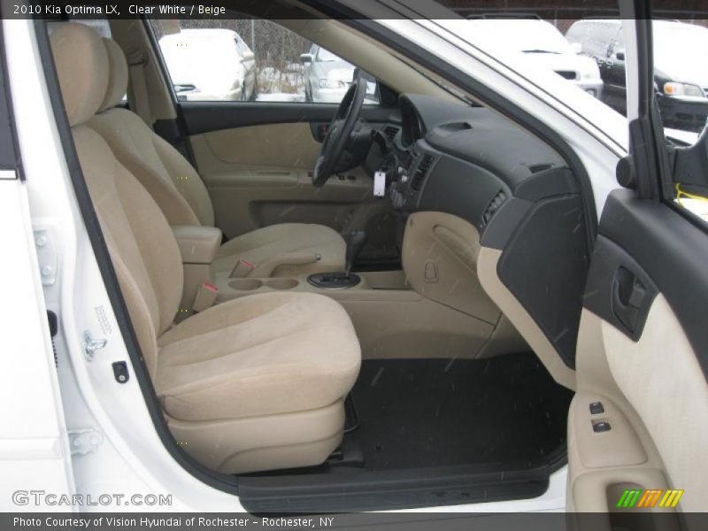 Clear White / Beige 2010 Kia Optima LX