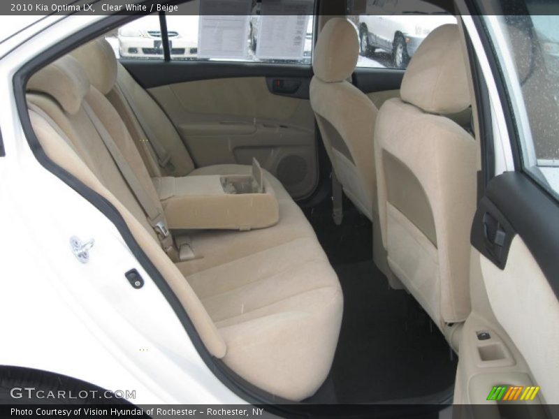 Clear White / Beige 2010 Kia Optima LX