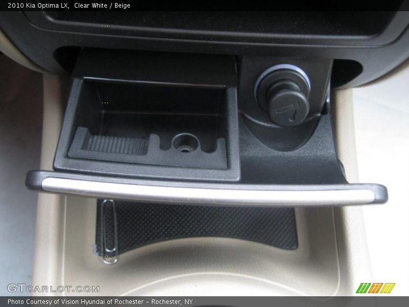 Clear White / Beige 2010 Kia Optima LX