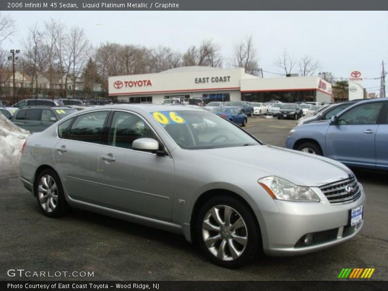 Liquid Platinum Metallic / Graphite 2006 Infiniti M 45 Sedan