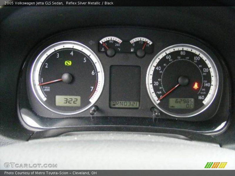 Reflex Silver Metallic / Black 2005 Volkswagen Jetta GLS Sedan