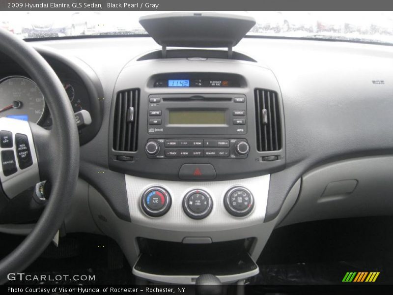 Black Pearl / Gray 2009 Hyundai Elantra GLS Sedan