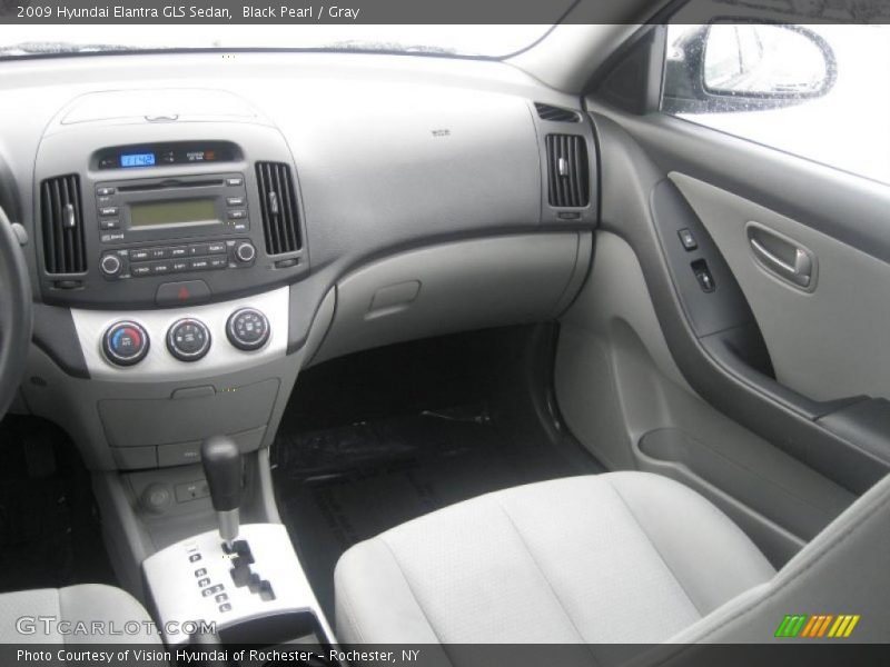 Black Pearl / Gray 2009 Hyundai Elantra GLS Sedan
