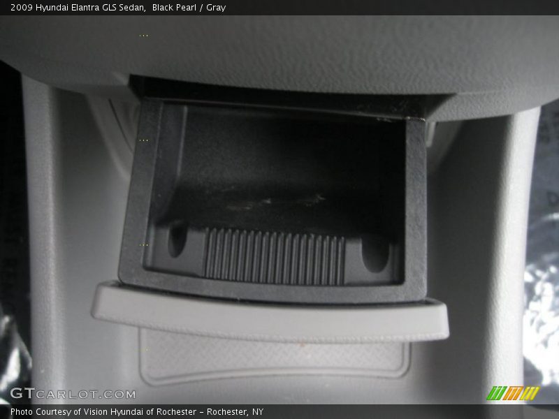 Black Pearl / Gray 2009 Hyundai Elantra GLS Sedan