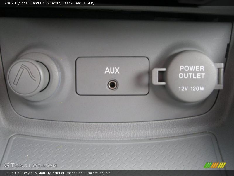 Black Pearl / Gray 2009 Hyundai Elantra GLS Sedan