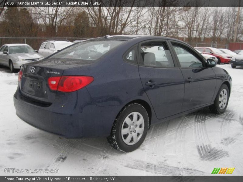 Regatta Blue / Gray 2009 Hyundai Elantra GLS Sedan