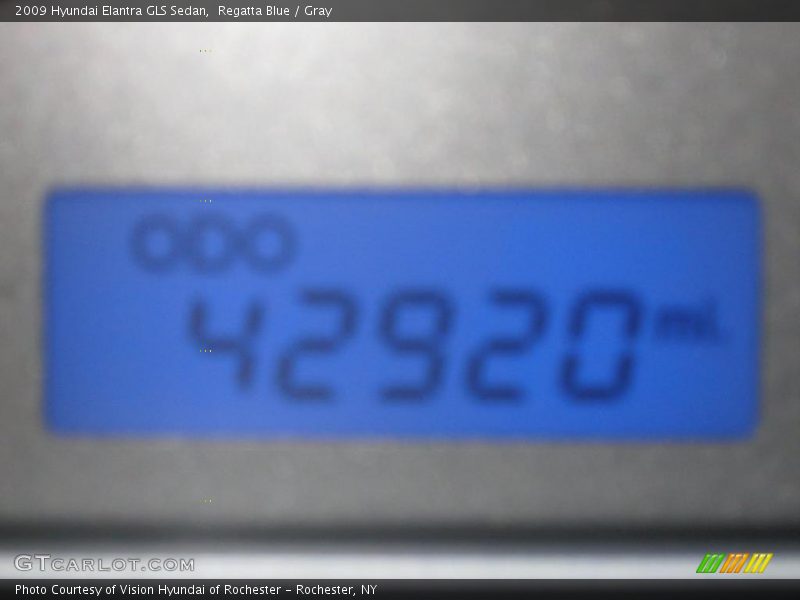 Regatta Blue / Gray 2009 Hyundai Elantra GLS Sedan