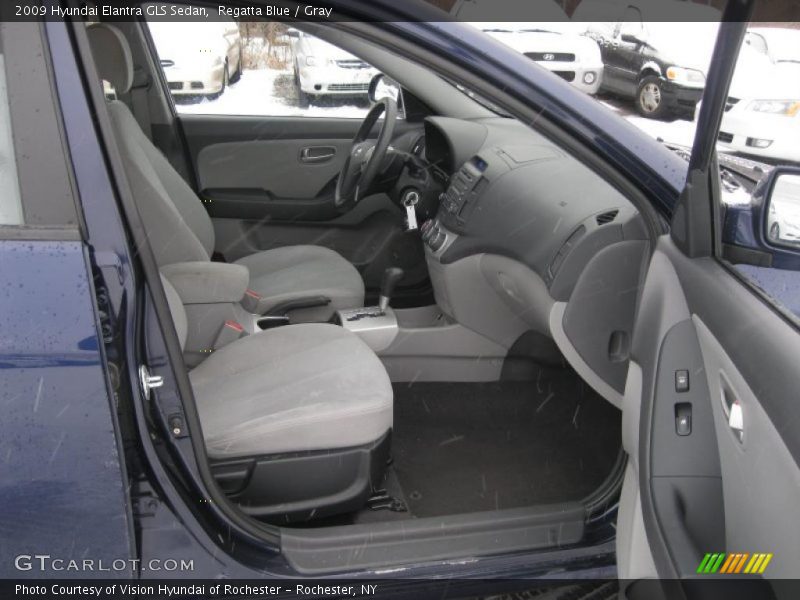 Regatta Blue / Gray 2009 Hyundai Elantra GLS Sedan