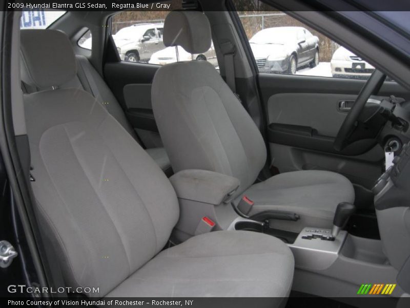 Regatta Blue / Gray 2009 Hyundai Elantra GLS Sedan