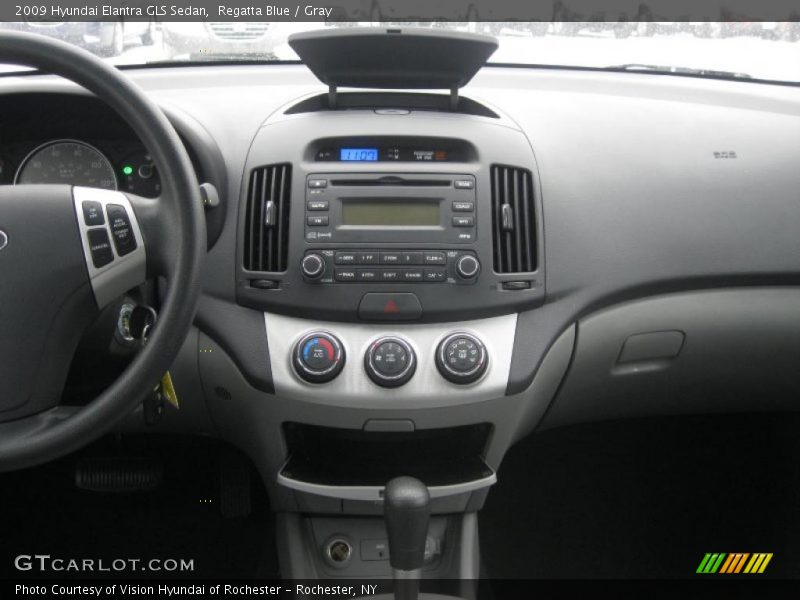 Regatta Blue / Gray 2009 Hyundai Elantra GLS Sedan