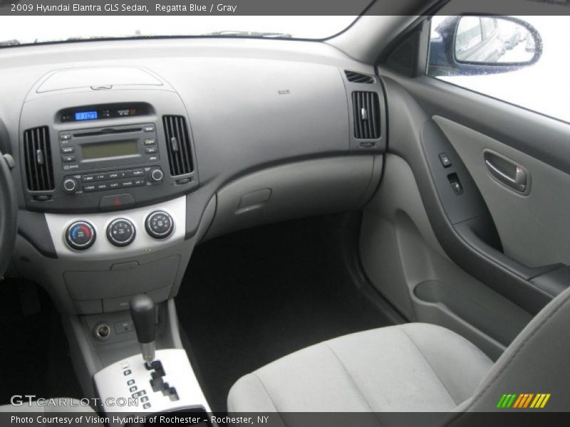Regatta Blue / Gray 2009 Hyundai Elantra GLS Sedan