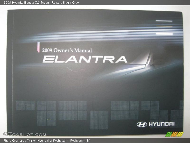 Regatta Blue / Gray 2009 Hyundai Elantra GLS Sedan