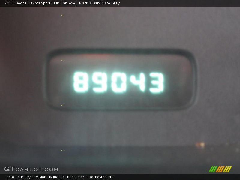 Black / Dark Slate Gray 2001 Dodge Dakota Sport Club Cab 4x4