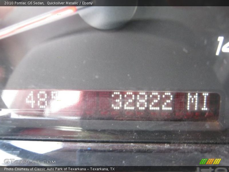 Quicksilver Metallic / Ebony 2010 Pontiac G6 Sedan