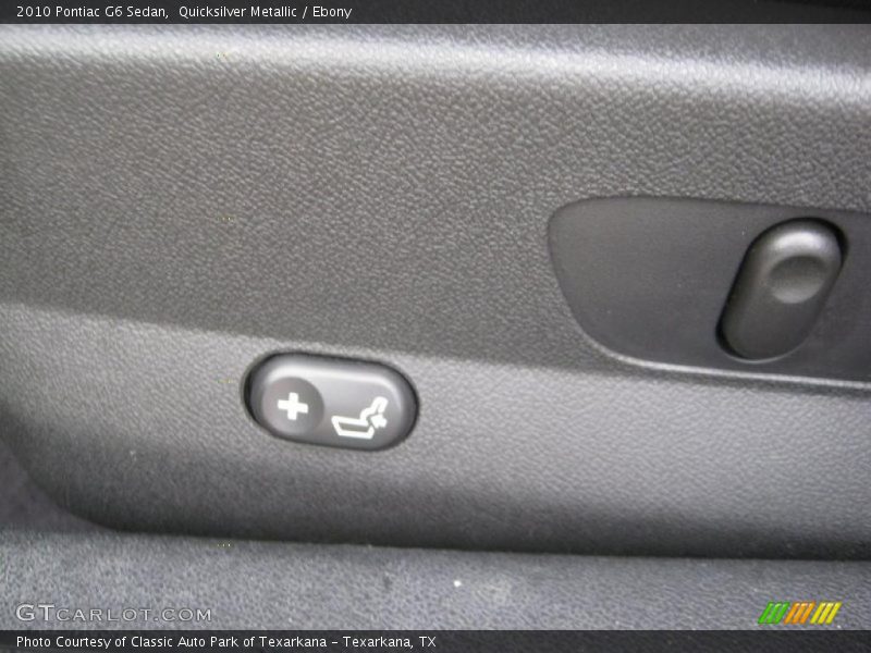 Quicksilver Metallic / Ebony 2010 Pontiac G6 Sedan