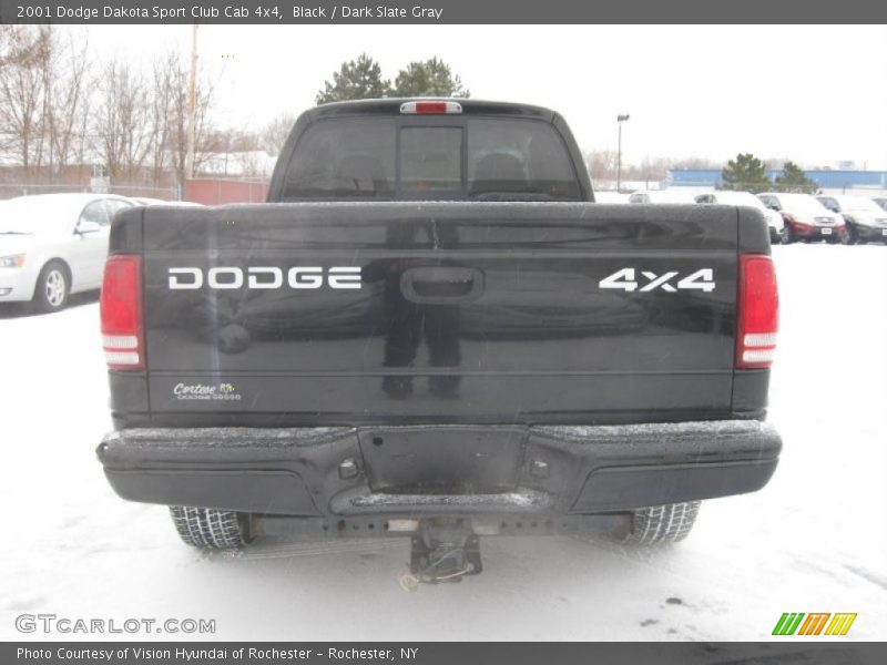 Black / Dark Slate Gray 2001 Dodge Dakota Sport Club Cab 4x4