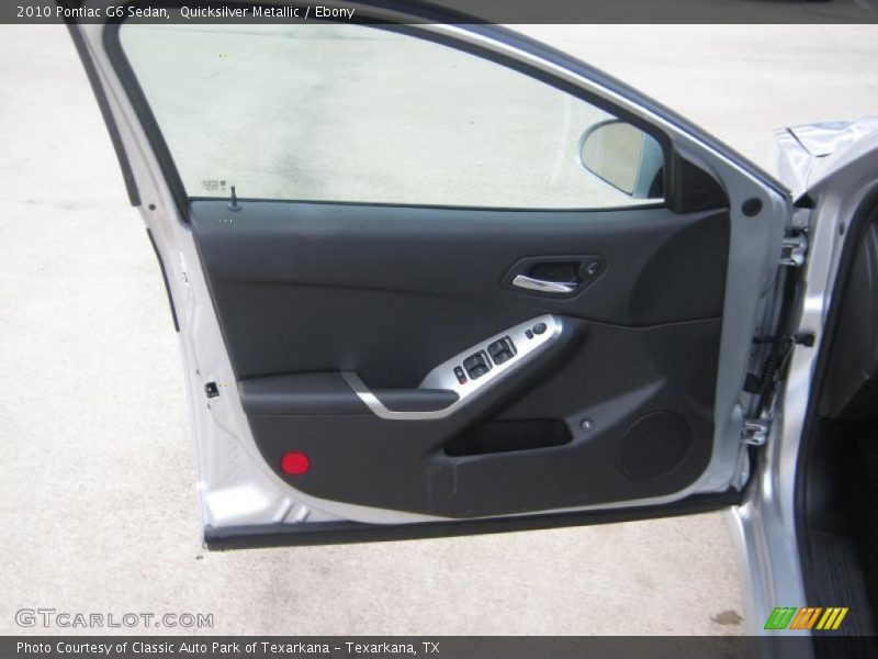 Quicksilver Metallic / Ebony 2010 Pontiac G6 Sedan