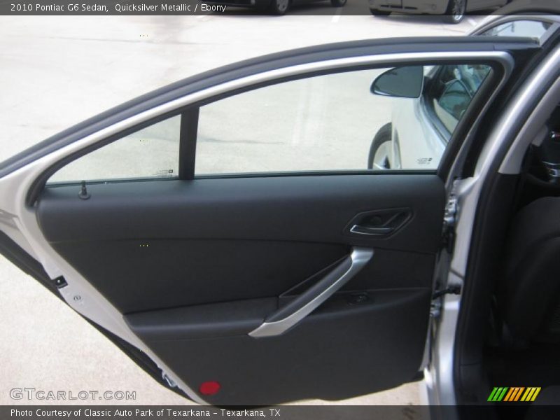 Quicksilver Metallic / Ebony 2010 Pontiac G6 Sedan