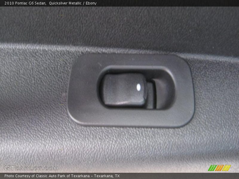 Quicksilver Metallic / Ebony 2010 Pontiac G6 Sedan