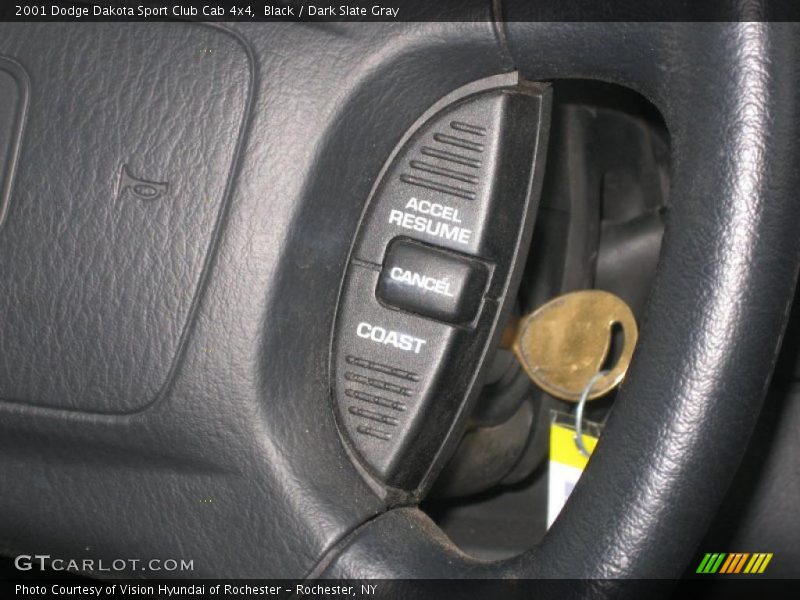 Black / Dark Slate Gray 2001 Dodge Dakota Sport Club Cab 4x4