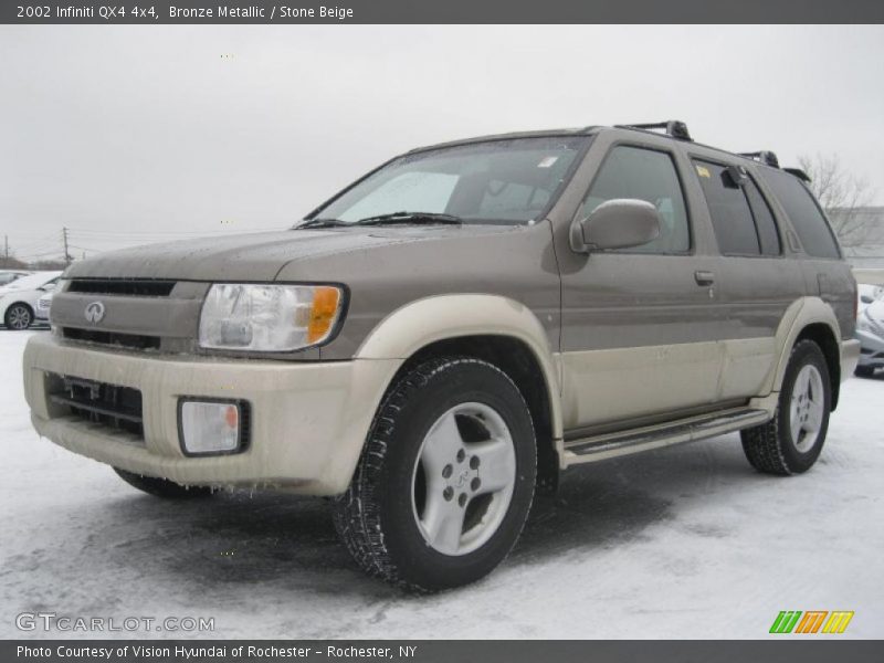 Bronze Metallic / Stone Beige 2002 Infiniti QX4 4x4