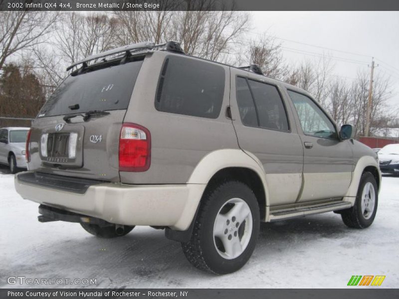 Bronze Metallic / Stone Beige 2002 Infiniti QX4 4x4