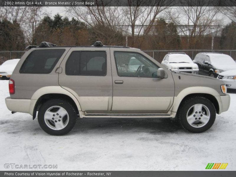 Bronze Metallic / Stone Beige 2002 Infiniti QX4 4x4