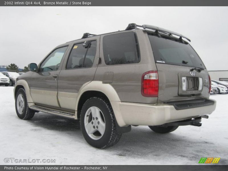 Bronze Metallic / Stone Beige 2002 Infiniti QX4 4x4