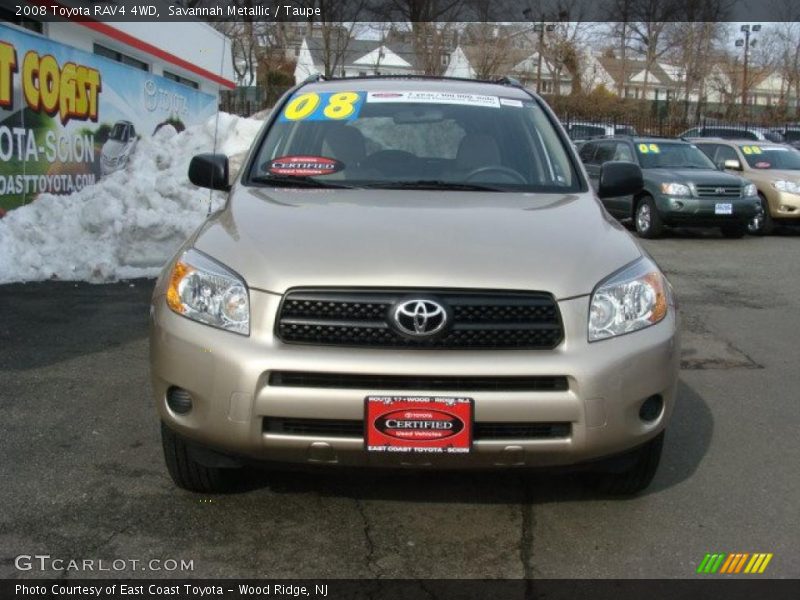 Savannah Metallic / Taupe 2008 Toyota RAV4 4WD