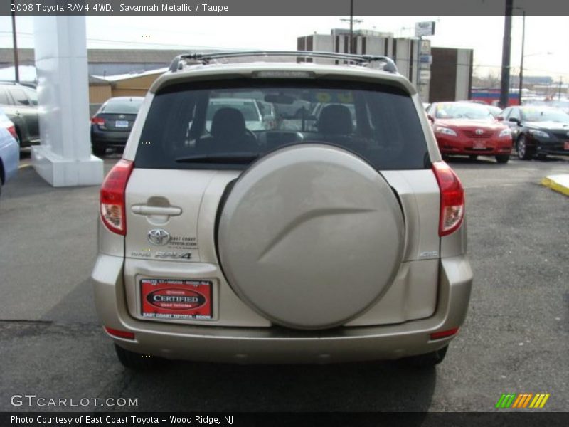 Savannah Metallic / Taupe 2008 Toyota RAV4 4WD