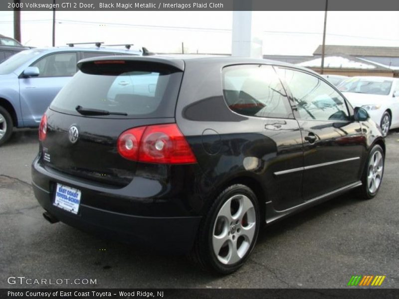 Black Magic Metallic / Interlagos Plaid Cloth 2008 Volkswagen GTI 2 Door