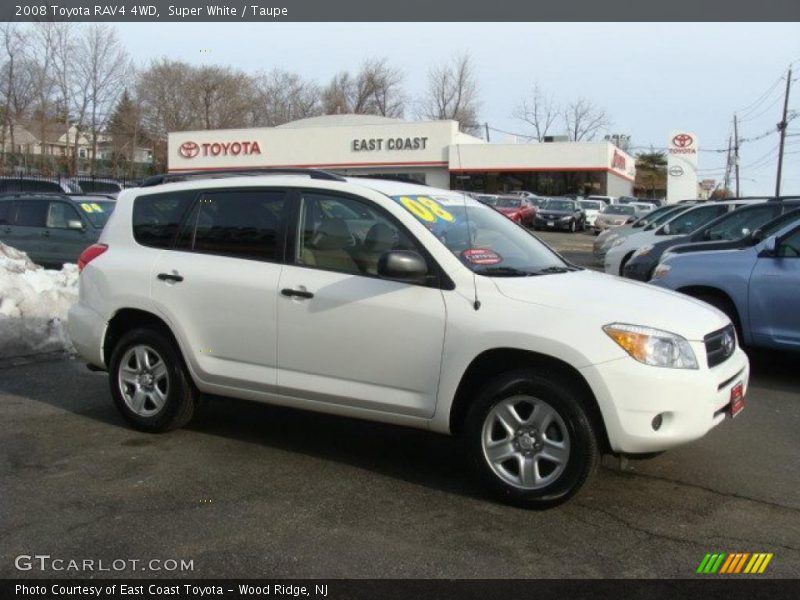 Super White / Taupe 2008 Toyota RAV4 4WD