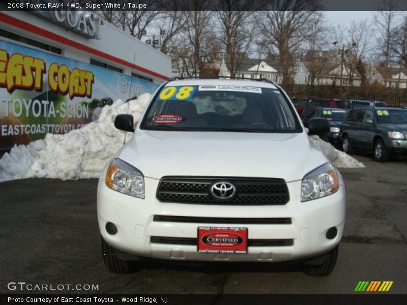 Super White / Taupe 2008 Toyota RAV4 4WD