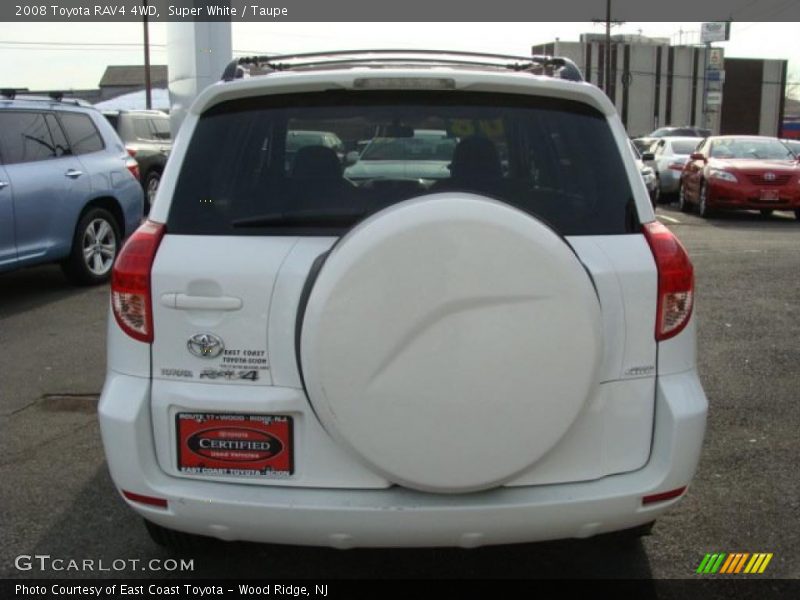 Super White / Taupe 2008 Toyota RAV4 4WD