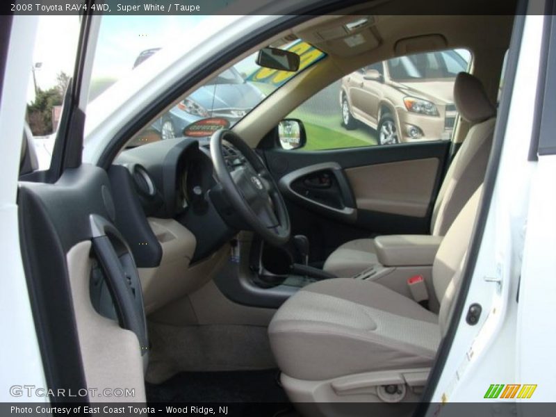 Super White / Taupe 2008 Toyota RAV4 4WD