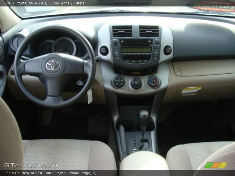 Super White / Taupe 2008 Toyota RAV4 4WD
