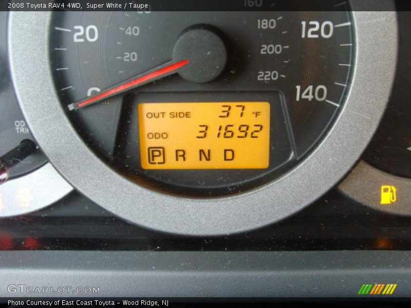 Super White / Taupe 2008 Toyota RAV4 4WD