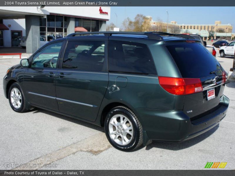 Aspen Green Pearl / Stone Gray 2004 Toyota Sienna XLE Limited