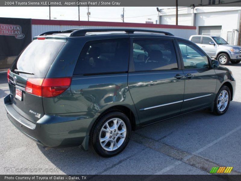 Aspen Green Pearl / Stone Gray 2004 Toyota Sienna XLE Limited
